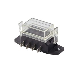 HELLA 8JD 005 993-082 Fuse Box - 4-pin connector - Plug: Blade Terminal - Plug: 8 x side (6,3x0,8)