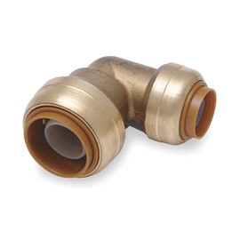 SharkBite 3/4 Inch x 1/2 Inch 90 Degree Reducing Elbow, Pack of 6, Push to Connect Brass Plumbing Fitting, PEX Pipe, Copper, CPVC, PE-RT, HDPE, U274LF