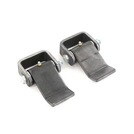 HLMOptimo Weld on Trailer Hinges Heavy Duty Greaseable Dump Trailer Trucks Gate Door Hinge, Strap Style Short Leaf 2pcs