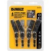 DEWALT DWPVTDRV 4-Piece Impact Ready Pivoting Nutsetters, 1/4-Inch, 5/16-Inch, 3/8-Inch,