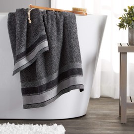 SKL Home by Saturday Knight Ltd. Toalla de Mano Geo, Pizarra, 2 Unidades