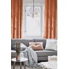 Roslynwood Room Darkening Crushed Velvet Peach Rose Curtains for Bedroom
