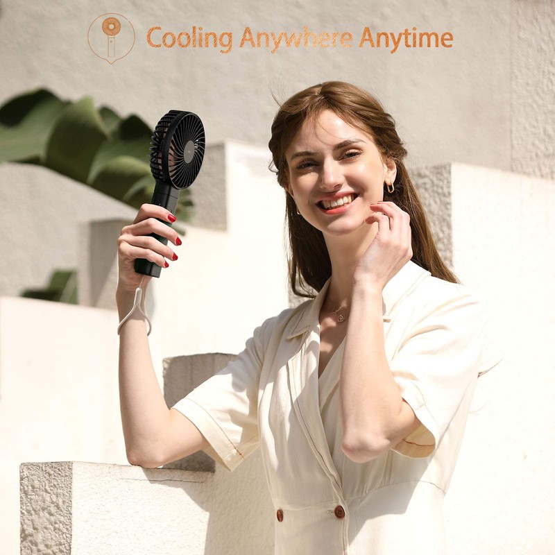Handheld Fan, Funme Hand Fan 5000 Battery Quiet Strong Wind