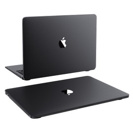 Soonjet Compatible for MacBook Air 13 inch Case 2020 2019 2018, A2337 M1 A2179 A1932, Same as Bare Device, Sturdy Plastic Protective Hard Shell Cover for MacBook Air 13.3 inch Case - Space Black Clear