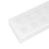 Rectangular Floral Centerpiece Clear Acrylic Flower Vase for Dining Table