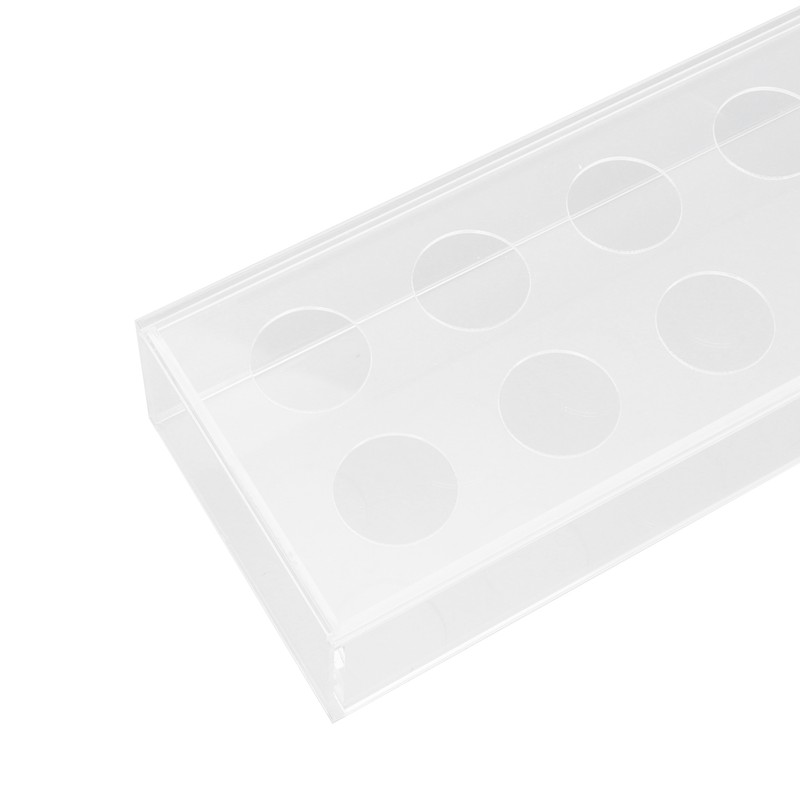 Rectangular Floral Centerpiece Clear Acrylic Flower Vase for Dining Table
