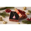 YTDYTD Pink Cubic Zirconia Christmas Tree Necklace