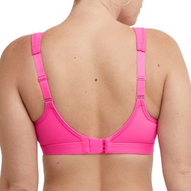 Champion Womens Spot Comfort Sports Bra, Max Support Sports Bra, High Impact Wireless Sports Bra, Pinksicle, 34C