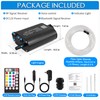 ATOKEE 16W Fiber Optic Lights, 400pcs*0.03in*6.5ft Starlight Headliner Kit, Star