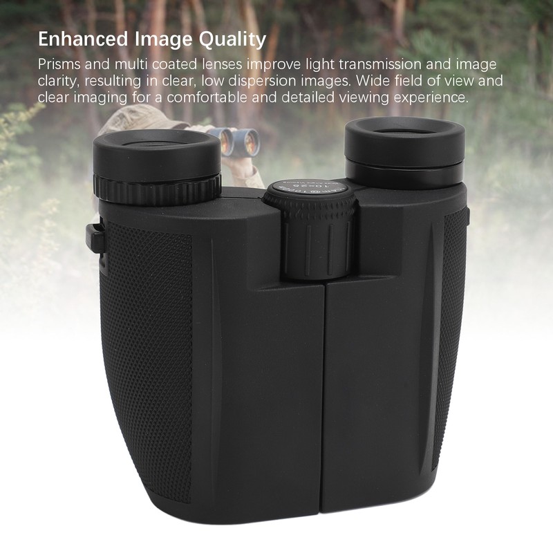 10x25 Compact Binoculars for Bird Watching Accurate Focus Adjustable Pupil