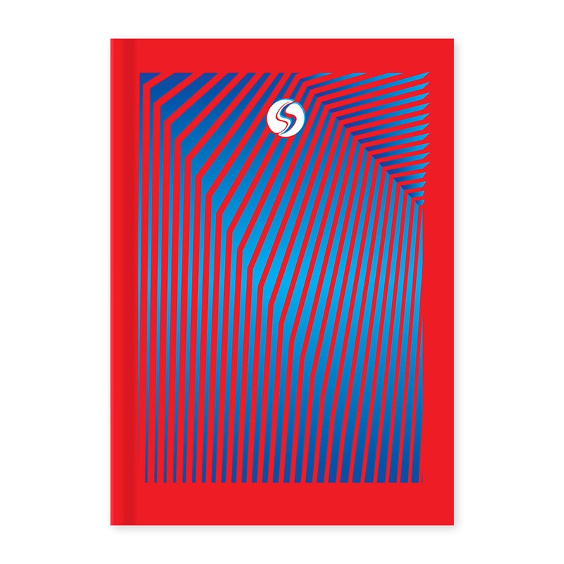 Silvine A4 Hardback Notebook, 160 Pages (80 Sheets) Ruled 8mm