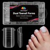Straight Flat Poly Gel Nail forms for Finger and Toes,
