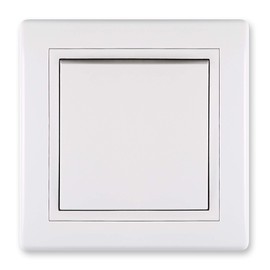 ALING-CONEL On/Off Switch 10AX/250V~ Including Frame (Complete) White (RAL 9003)