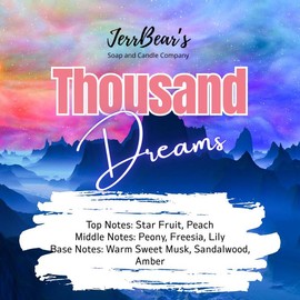 JerrBear’s Custom Body Dusting Powder - Scented - Gentle - Fine Powder Talc-Free Fragrance Moisture Cosmetic Skin Care:_Thousand Dreams