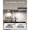 EZVALO Puck Lights with Remote Control, Rechargeable LED Battery Operated,