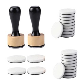 Ink Paints Mixing Blending Tool Mini Round Foam Refills, for Scrapbooking Craft, Control of Ink Placement, No More Inky Fingers Ink Blending Tool with Spare Pads for Rubber Stamping & Scrapbooking