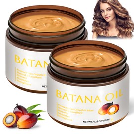 100% Natural Raw Batana Oil for Hair Growth,Dr Sebi Hair Growth Oil From Honduras,Unrefined Hair Oil,Natural and Pure,Prevents Hair Loss and Promotes Hair Thickness for Men and Women（2 Bottles）