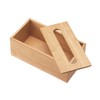 Mujin Ryohin Wooden Tissue Box Internal Dimensions: Width 24.5 ×