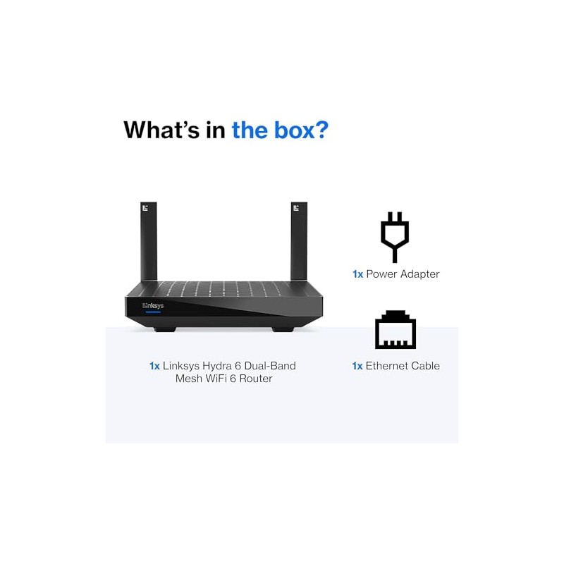 Linksys AX2200 | Dual-Band Mesh WiFi 6 Router | 2.2