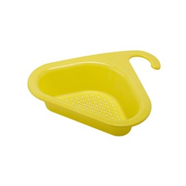 Drain Basket for Kitchen Sin, Faucet Hanging Filter Basket Multifunctional Triangular Sink Filter, Corner Kitchen Sink Strainer Basket ﻿ (Yellow, One Size)