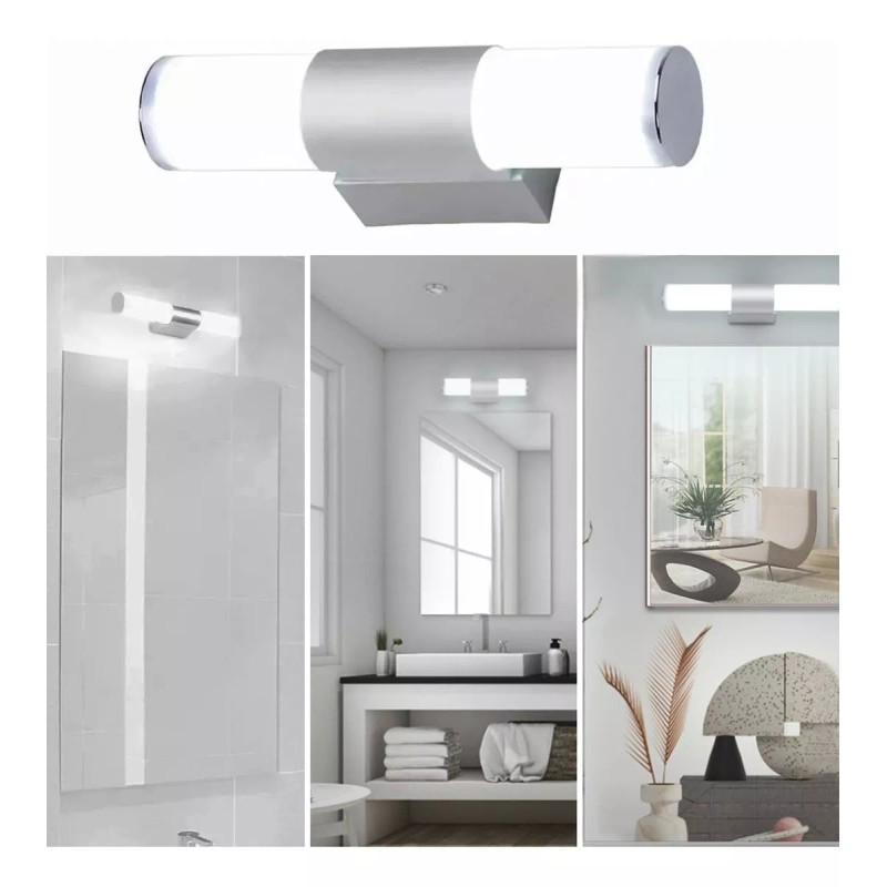 AutoWT Lampara Pared Led Para Espejo De Baño Moderna 25cm