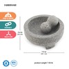 Farberware Professional Granite Molcajete Mortar and Pestle Stone Grinder, 4-Cup
