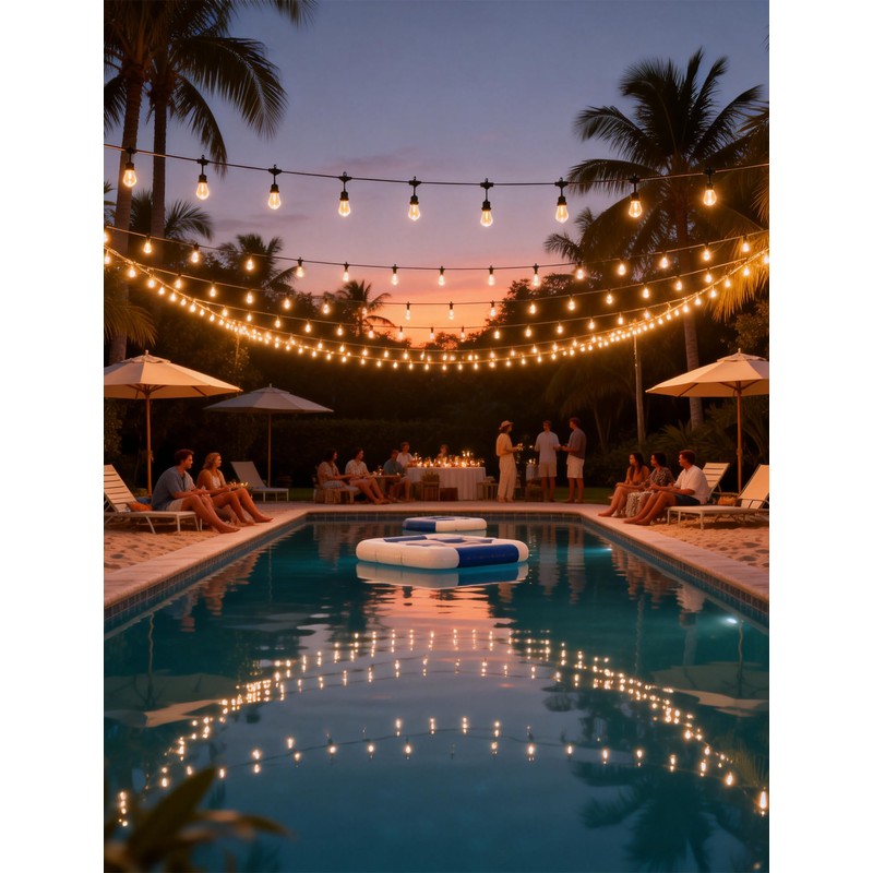 Hobbynors Outdoor String Lights 30FT, Patio Lights Outdoor Waterproof, Plug-in