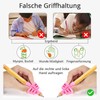 Pencil Grip (5 Counts), Silicone Pencil Grip without Pencil, Writing