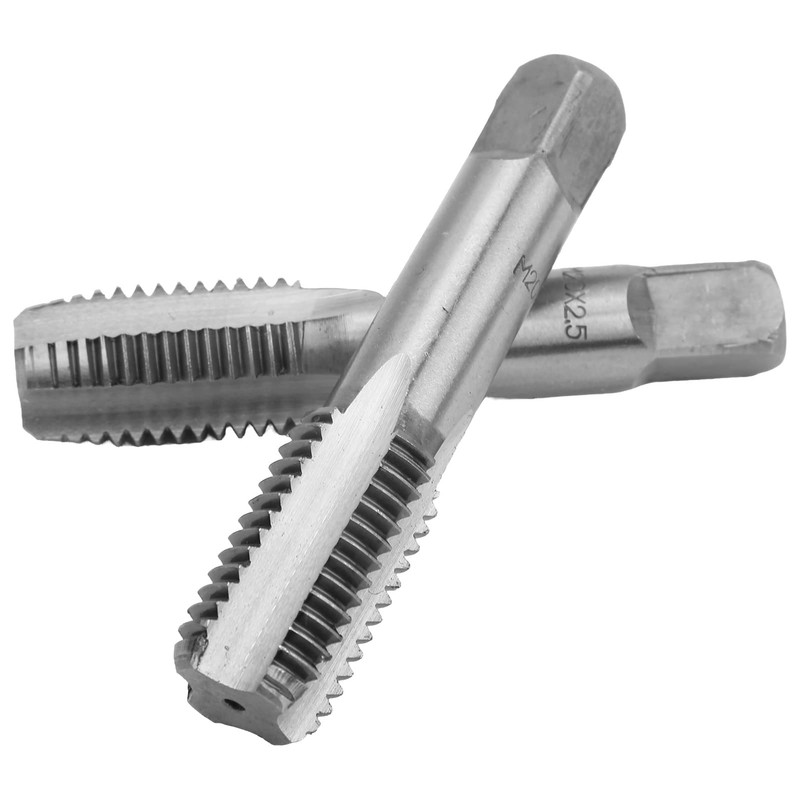 Yctze 2pcs High Speed Steel Metric Thread Tap, Straight Flute