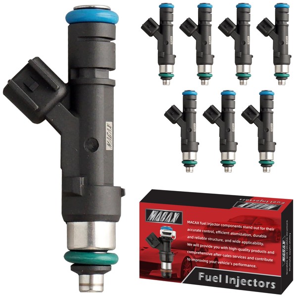 MACAX Set of 8 Fuel Injectors BR3Z9F593A FJ1132 Replacement Compatible