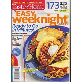 Taste of Home Easy Weeknight Dinners Magazine 2015