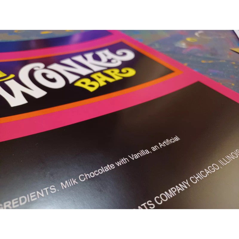 CUSTOM MADE Willy Wonka Wonka Wrapper and Golden Ticket Replica