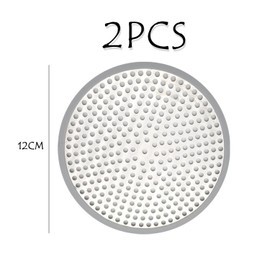 LSYYSL 2 Pieces Of Stainless Steel Floor Drain Covers And 2 Pieces Of Crevice Brushes, Filter Covers, Anti-Blocking Mesh Covers, Suitable For Toilets, Bathrooms, And Balconies
