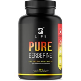 B Life Company Berberina HCI Pura (Berberis aristata) 180 Cápsulas de 500 mg. Ingredientes naturales. Pure Berberine.