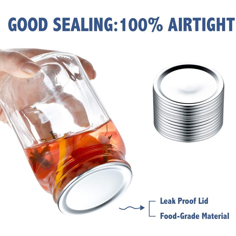 36 PCS Regular Mouth Canning Lids, Lids for Mason Jar,