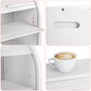 G.a HOMEFAVOR Bread Box: Large 2-Tier Bamboo Roll Top Bread