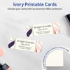 Avery Printable Rectangle Rounded Corner Mini Business Cards with Sure Feed Technology, 1" x 3", Matte Ivory Cardstock, Print-to-the-Edge, Laser/Inkjet, 400 Total | AVERY