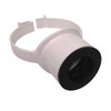 Floplast Soil Pipe White Strap Boss with 40mm Rubber Boss