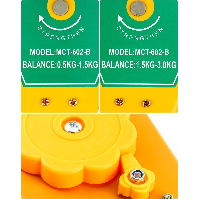 QWORK Retractable Spring Balancer, 3.3lbs - 6.6 lbs and 1.1lbs