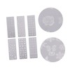 Baluue 6pcs Christmas Nail Manicure Stamping Plates Festive Nail Art