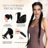 26 Inch Ponytail Extension 2 Pack, Wrap Around Braid Ponytail