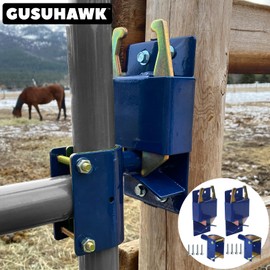 GUSUHAWK 2 Pack S16100300 Two Way Gate Latch Replaces S16100300 for 1-5/8" to 2" Diameter Round Tube Gate, Blue