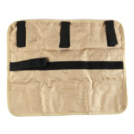 Tiardey Camping Utensil Bag Portable Multi Pocket Storage Holder Brush Roll Pouch Travel Tool for Camping Barbecue Hiking 37x30cm Square Khaki