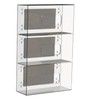 HIIMIEI Glove Holder for Wall Mount: Magnetic Gloves Box Holders, Acrylic Disposable Rubber Latex Glove Dispenser, for Kitchen, Lab, Medical, Garage (Triple)