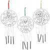 Baker Ross FX378 Christmas Suncatcher Windchimes - Pack of 3,