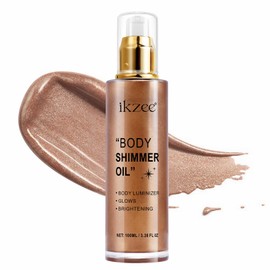 Golden Copper Body Shimmer Oil, Body Oil for Women, Body Luminizer&Glows&Brightening, Body Oils for Body Glow, Body Care for Face&Body, Shimmer and Shine Your Skin, Gift for Women