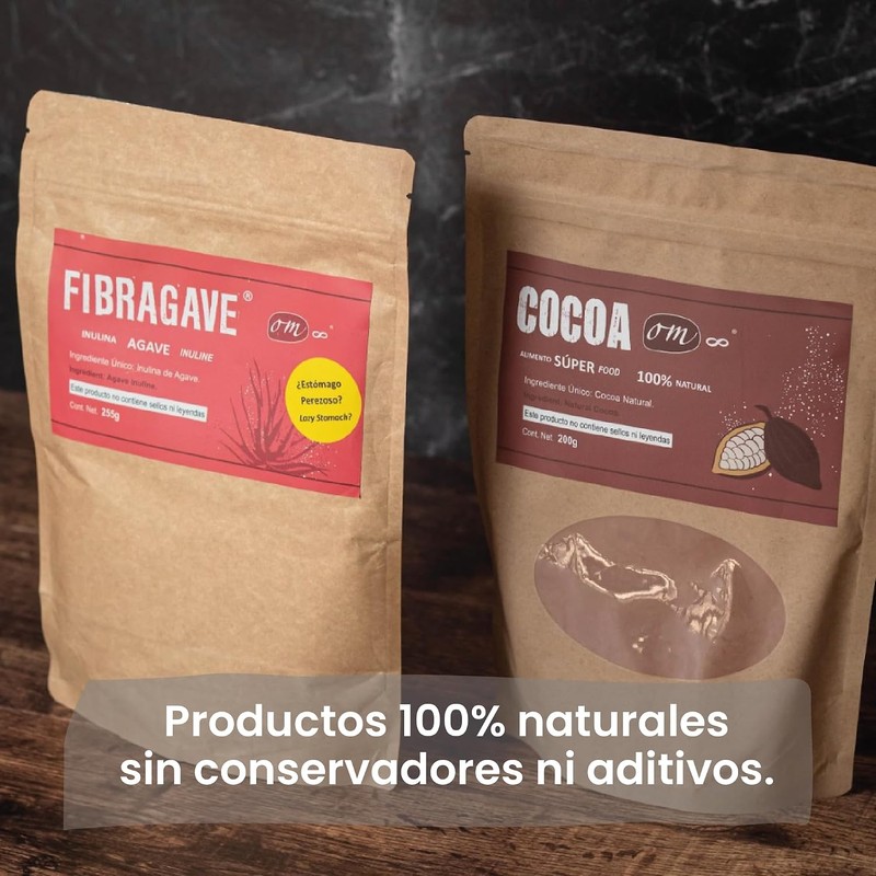 Inulina de Agave Orgánica en Polvo – Fibra Prebiótica 3×255