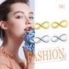 MicLee Fashion Infinity Sign Infinity Stud Earrings 925 Sterling Silver