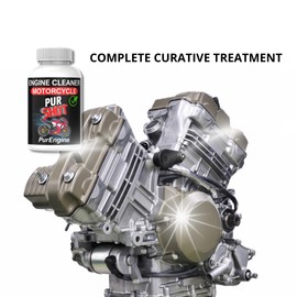 PURSHOT Motorcycle, Engine Cleaning additive, Complete curative Treatment for The Engine and Injection System, 100% Plant-Based