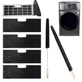 6 Piezas GE Combo Lavadora Secadora, Filtro de pelusa WH01X35719 de repuesto con cepillo de ventilación de secadora, 2025 Nuevo Filtro de pelusa para Lavadora Secadora Filtro Esponja, Lavable a mano y